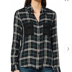 Desigual Marisa plaid shirt  (xs) 🍁